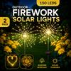 Solar Feuerwerk Licht 90/150 LED Wasserdicht Garten 8 Modi Lichterkette Weihnachten Solarlicht Für Außen Feiertagsdekoration