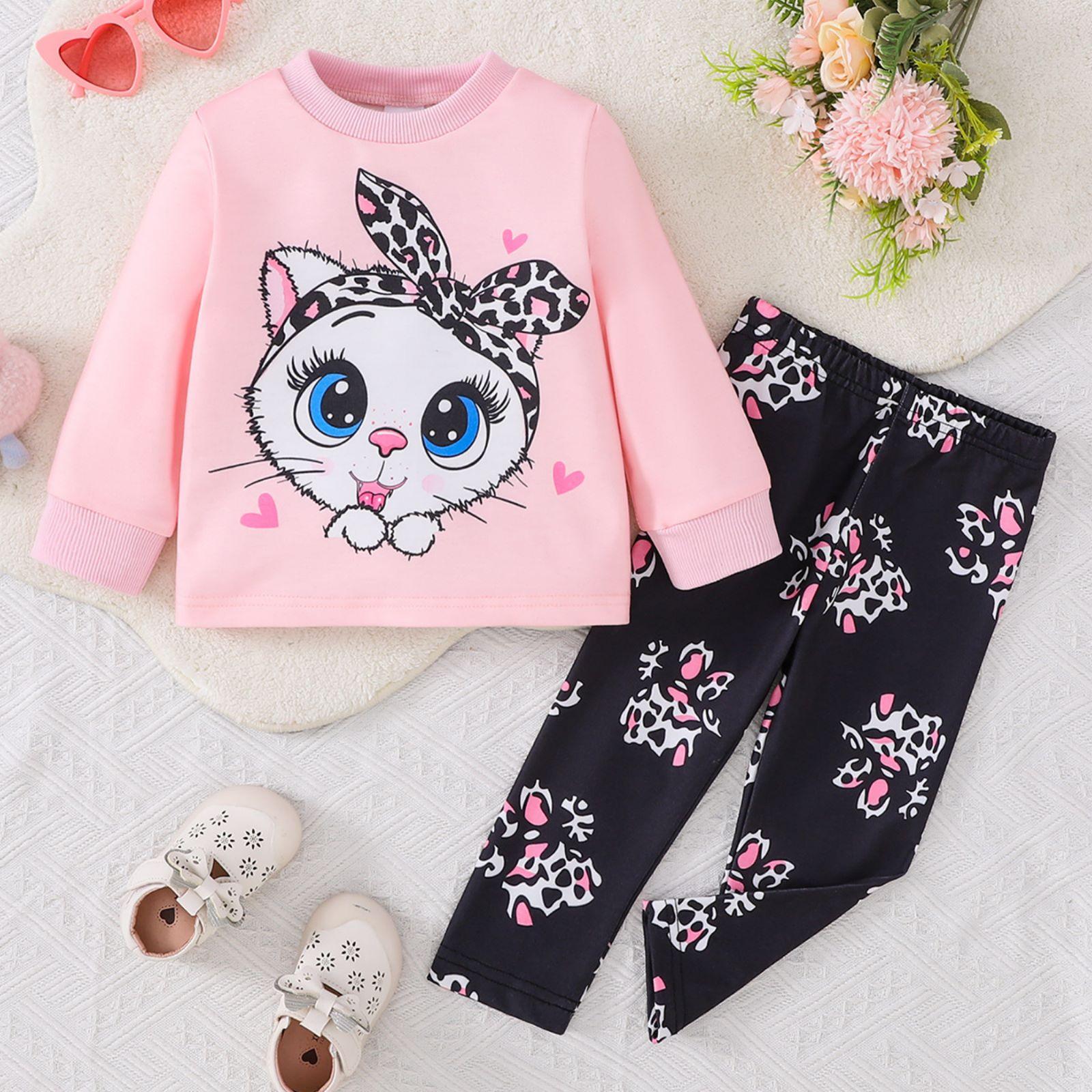 

Комплект детского топа с длинным рукавом - Повседневный, стильный и универсальный детский наряд 18