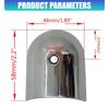 Stainless Steel Marine End Cap Cover, Rounded Polished Guard with Flush Countersunk Hole for Boat Rail and Trim End Repair Use Part