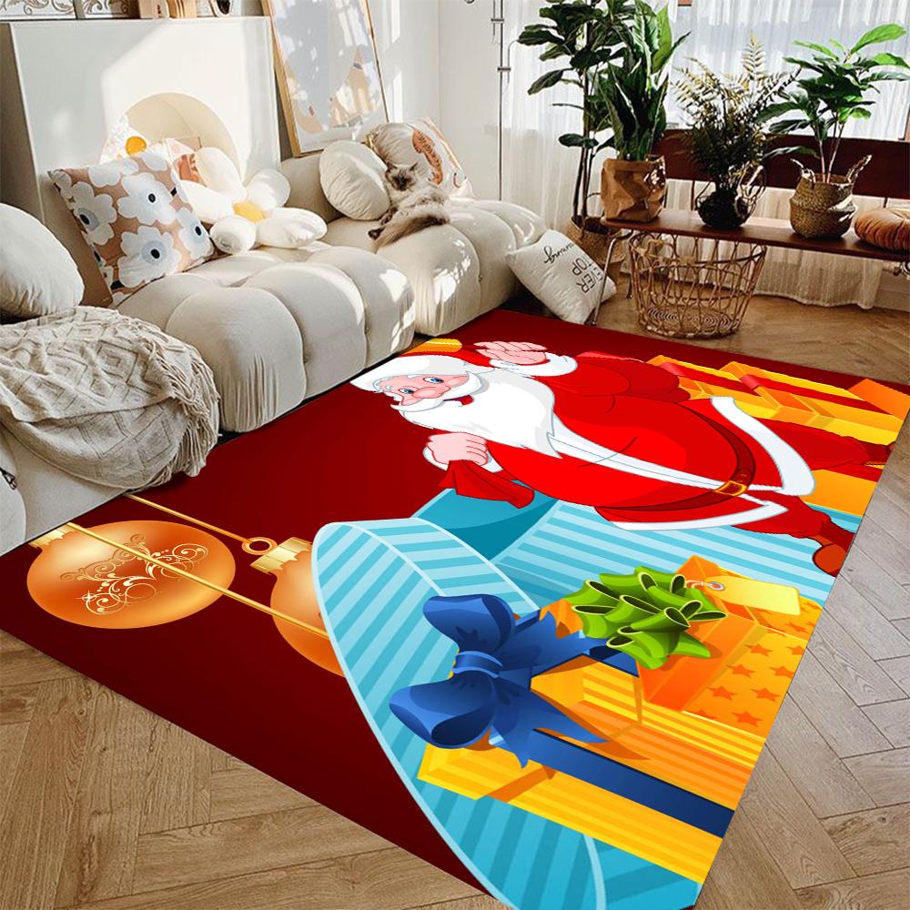 

Веселый рождественский коврик для двери, декоративный рождественский праздничный коврик для входной двери, забавные мультяшные персонажи, войлочные коврики для двери для внутреннего и наружного декора 40X60cm-16x24in