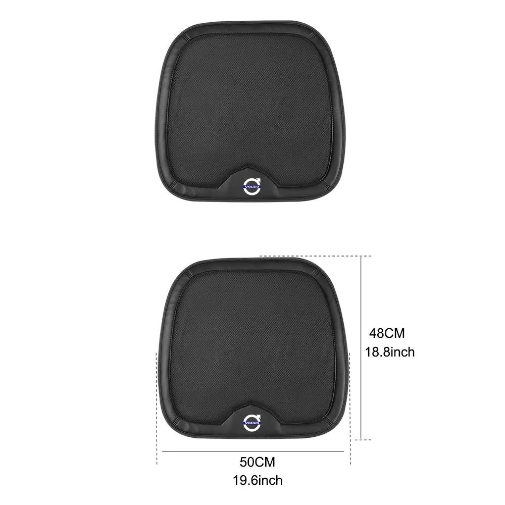 Steering Covers 1PCS Car Seat Cushion Breathable Anti-slip Car Badge Protective Pad For Volvo RDESIGN XC90 XC60 XC40 XC70 XC80 S