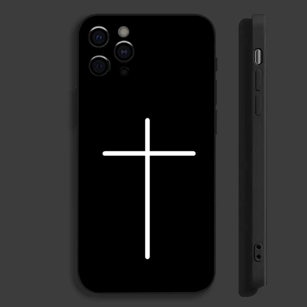 Verse of The Christian Bible Jesus Phone Case For Apple iPhone 15,14,13,12,11,Pro,X,XS,Max,XR,Plus,Mini Soft Black Cover