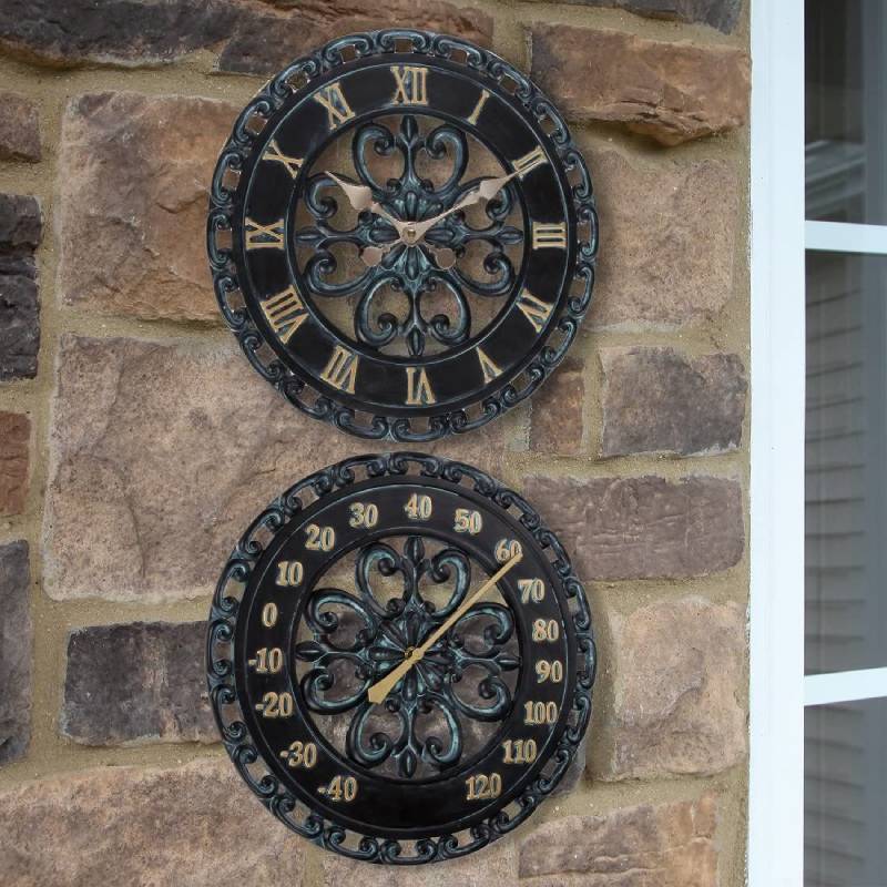 Vintage Wall Thermometer With Resin Frame For Garden And Living Room Decor