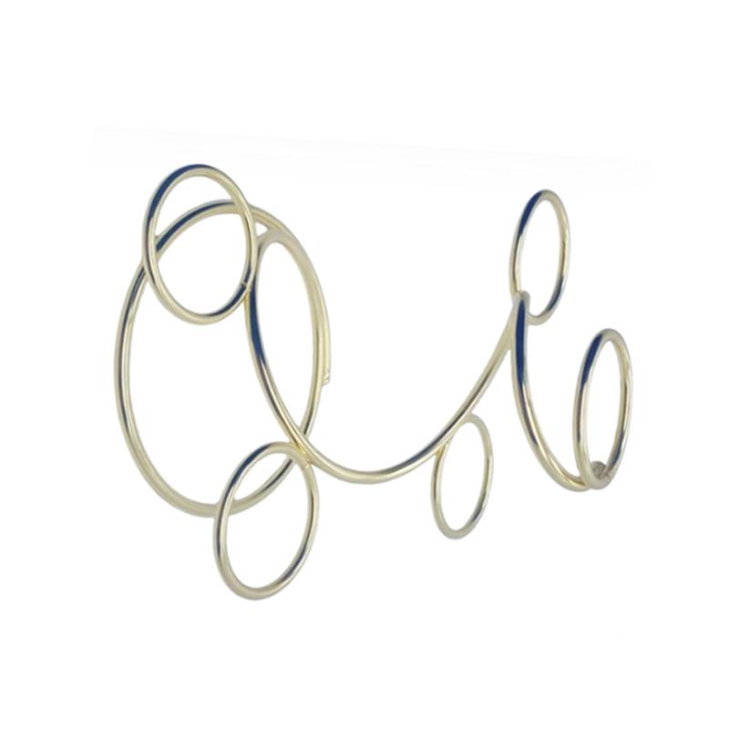 M-Modern-Metal 5 Ball Base Natural Crystal Sphere Stand Egg Holder Display Home Office Decor Gifts Multi-Ball Spiral Bracket-A D