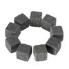 GL12608-Lot de 9 pièces de pierre à Whisky en granit. Cubes de rochers de Glacier. Refroidisseur en vrac naturel pour ustensiles d
