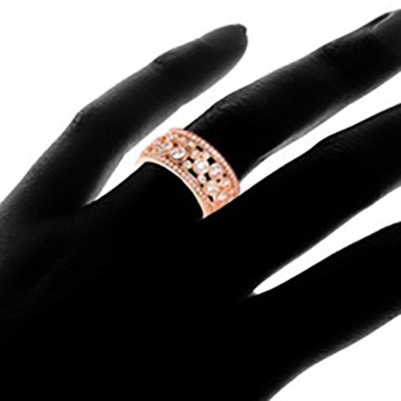 Best-selling exquisite hollow zircon ring, women's temperament jewelry