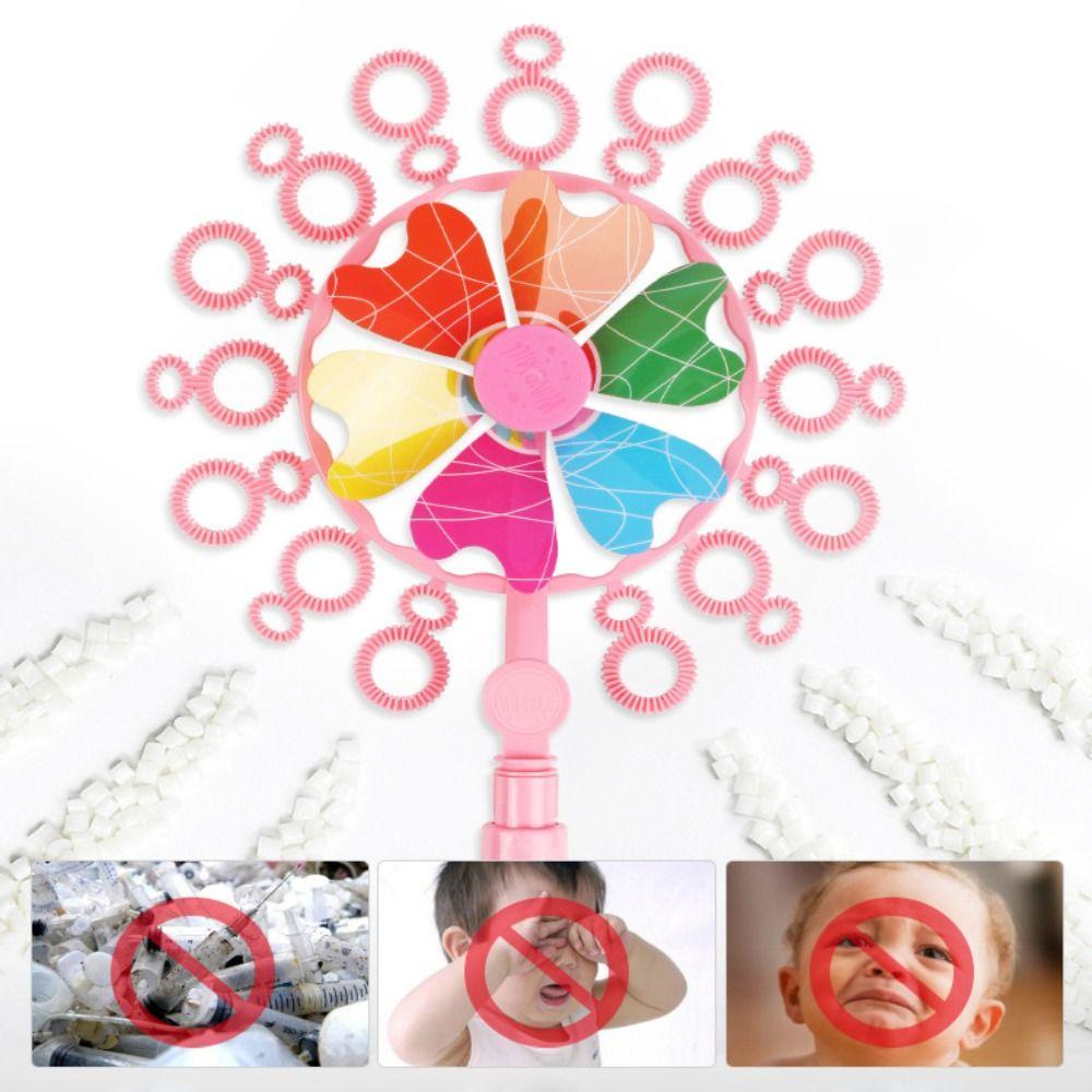 Interactive Windmill Bubbles Machine Gift Outdoor Soap Bubble Stick Set Bubble Blowing Kids Fun Toys For Kids Children