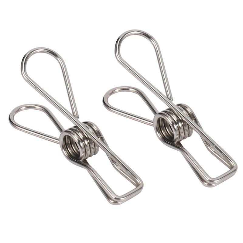 A84X-96 Pcs Stainless Steel Wire Clip, Multi-Function Clip, Utility Clip Pins Hanging Clip Office Fastener