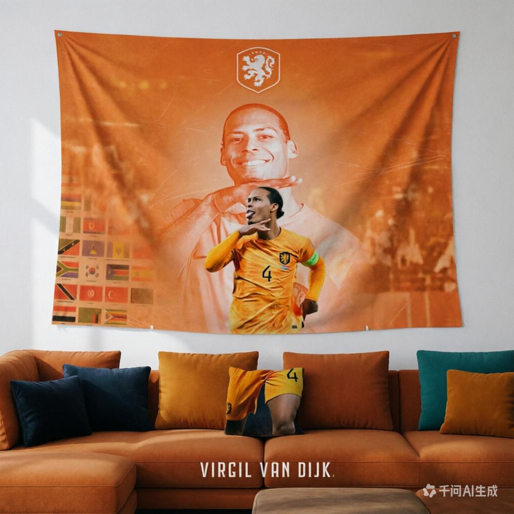 1pc Soccer Themed Tapestry,Official Banner with & Stadium, Wall Hanging Suitable for Game Day Parties