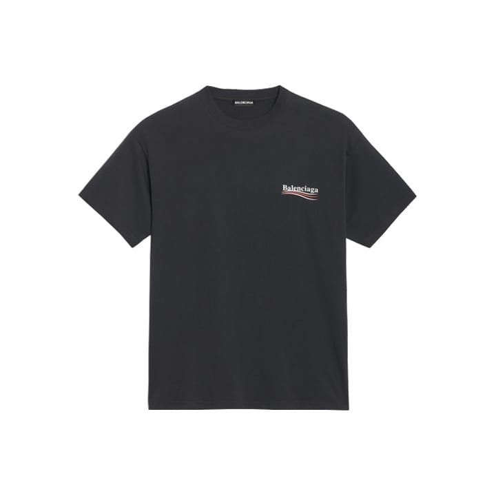 Balenciaga Political Campaign SS20 T Shirt Regular Fit Men's Black 570803TAV441000