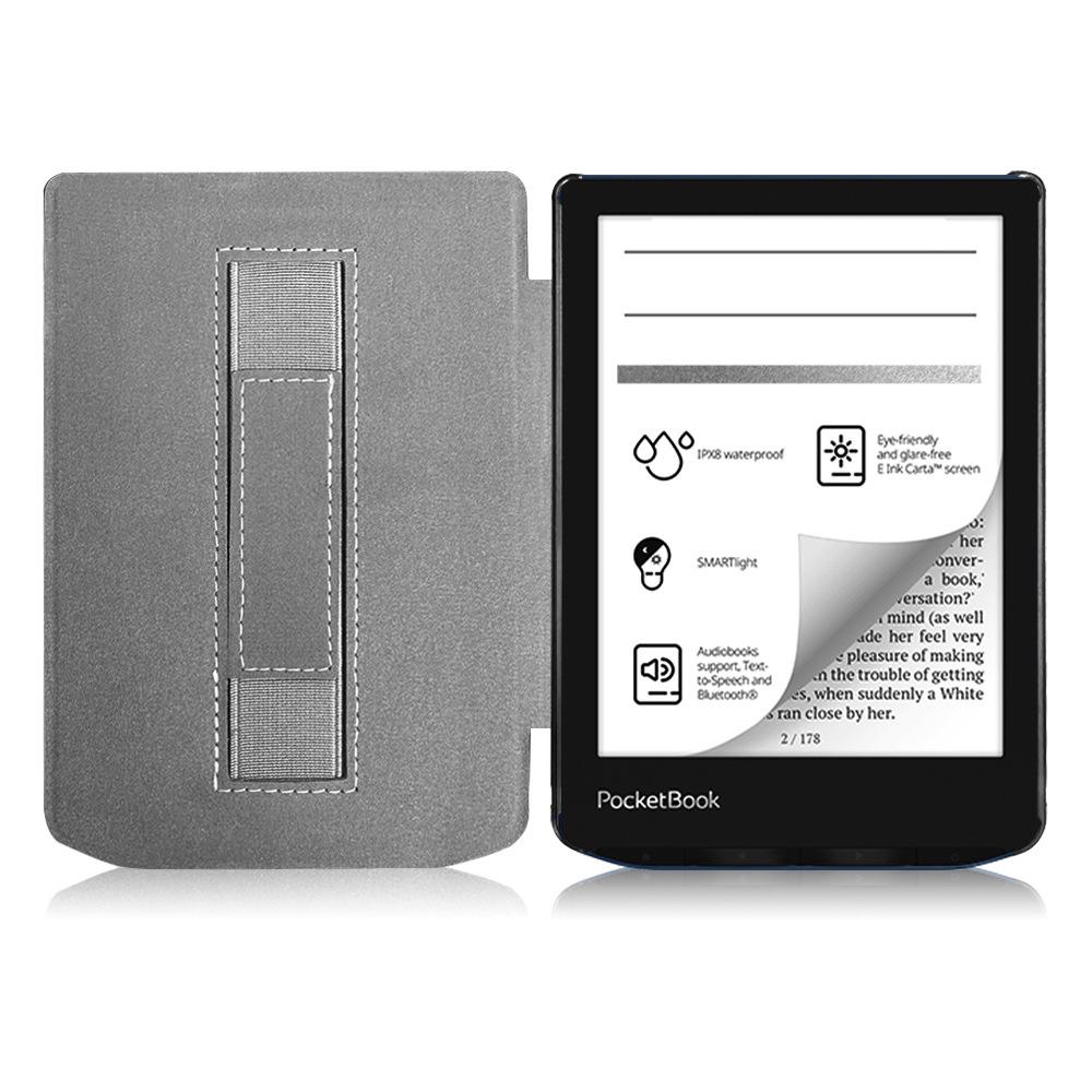 Custodia in Pelle con Poggiapolsi per Pocketbook Verse Lite 619 E-reader