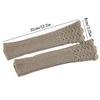 A Pair Women Knitted Warm Half Gloves Autumn Winter Fingerless Gloves Girls Solid Color Wrist Protection Arm Warmers