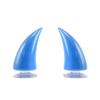 2Pcs Large Size Motorcycle Helmet Decoration Devil Horn Colorful Motorbike Bicycle Decoration Helmet Stickers Accessory