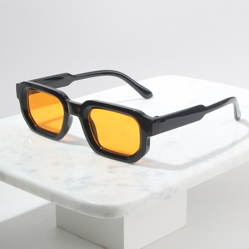 Vintage Herre Rektangulære Solbriller Mote Retro Solbriller Luksus Merkevare Design UV400 Shades Briller Dame Goggles