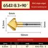 Tiangong 6542 Cobalt-Plated Titanium 90-Degree Single-edged Chamfering Countersink Drill