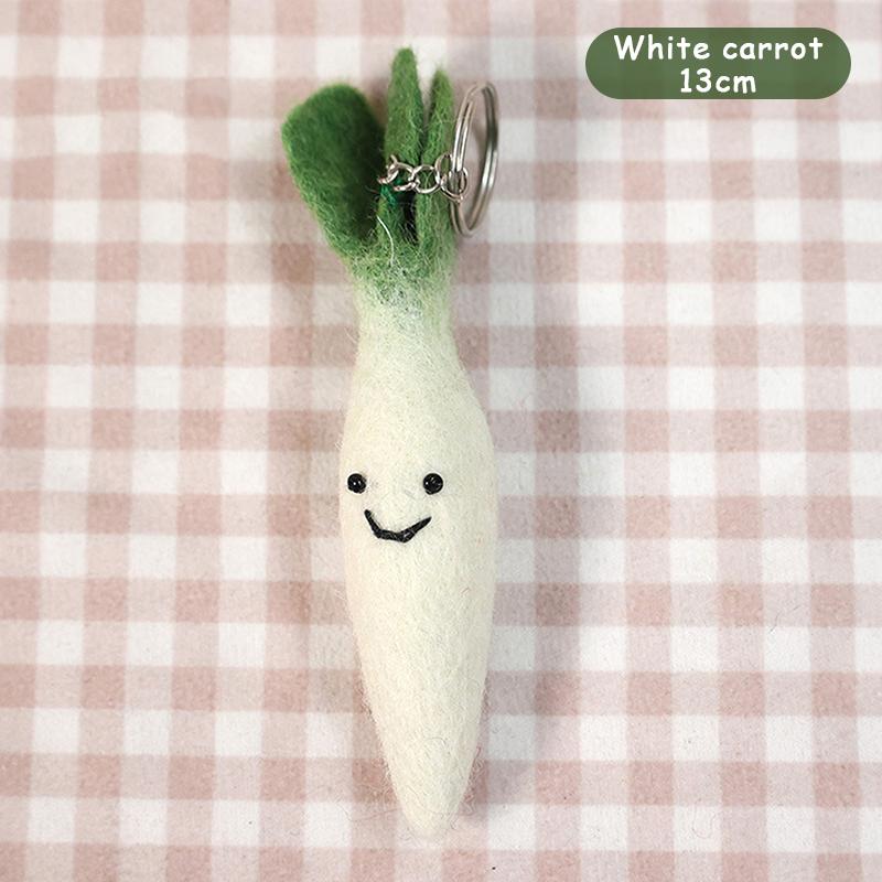 

Милый мультяшный овощной плюшевый брелок Креативный вязаный брелок из войлока Ручная работа Мягкая игрушка Шарм Подвеска для сумки Детские подарки