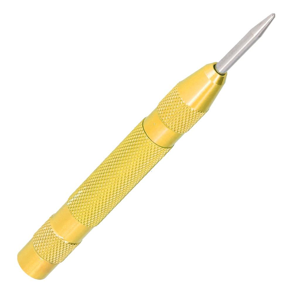 HSS Tip Center Hole Punch Adjustable Force Metal Center Punch Spring Loaded Punch For Plastic