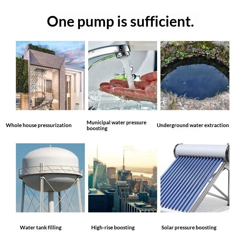 Automatic self-priming pump household 220v booster tap water cold water heater pipe suction pump silent pumping
