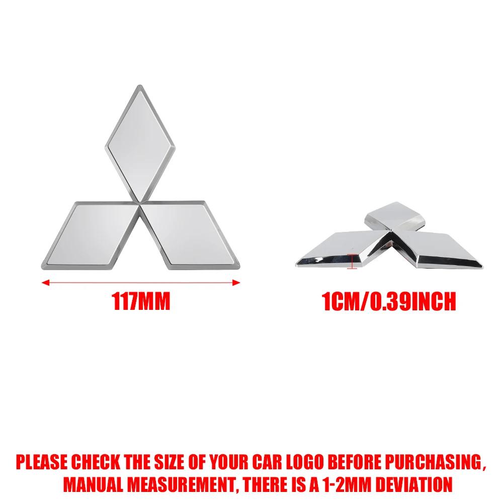Autocollant Logo 3D ABS Calandre Avant Coffre Volant de Voiture Pour Mitsubishi Mitsubishi Ralliart XASX L200 Colt Outlander Pajero EX