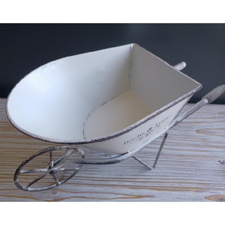 Eisenwagen Pflanzgefäß Kleine Schubkarren Pflanzgefäße Metall Blumenhalter Pflanzentöpfe Wagen Garten Pflanzgefäß Dekoration für Hinterhof