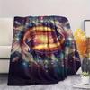 1Pc StarAnimals Print Flannel Blanket, High quality Comfortable for All Seasons, Home Decor, Warmth and Comfort, Perfect for Christmas Gifts