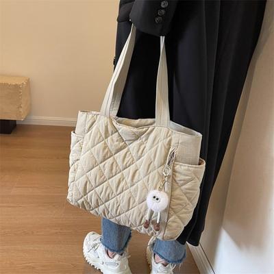 Large-capacity Diamond-shaped Bag, Niche and Versatile Commuter Tote Bag, Single-shoulder Bag