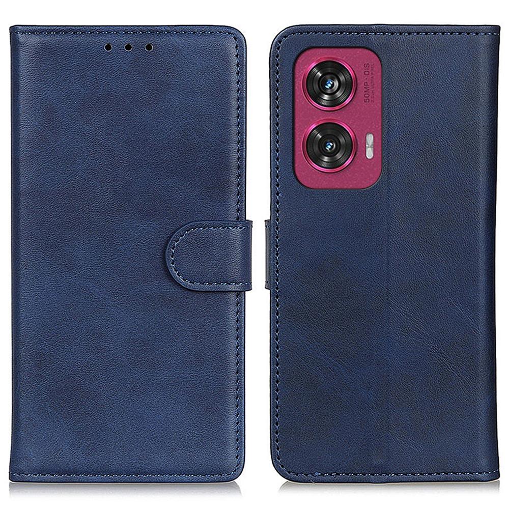 For Motorola Edge 50 Fusion 5G Case Cowhide Texture Leather Wallet Phone Cover