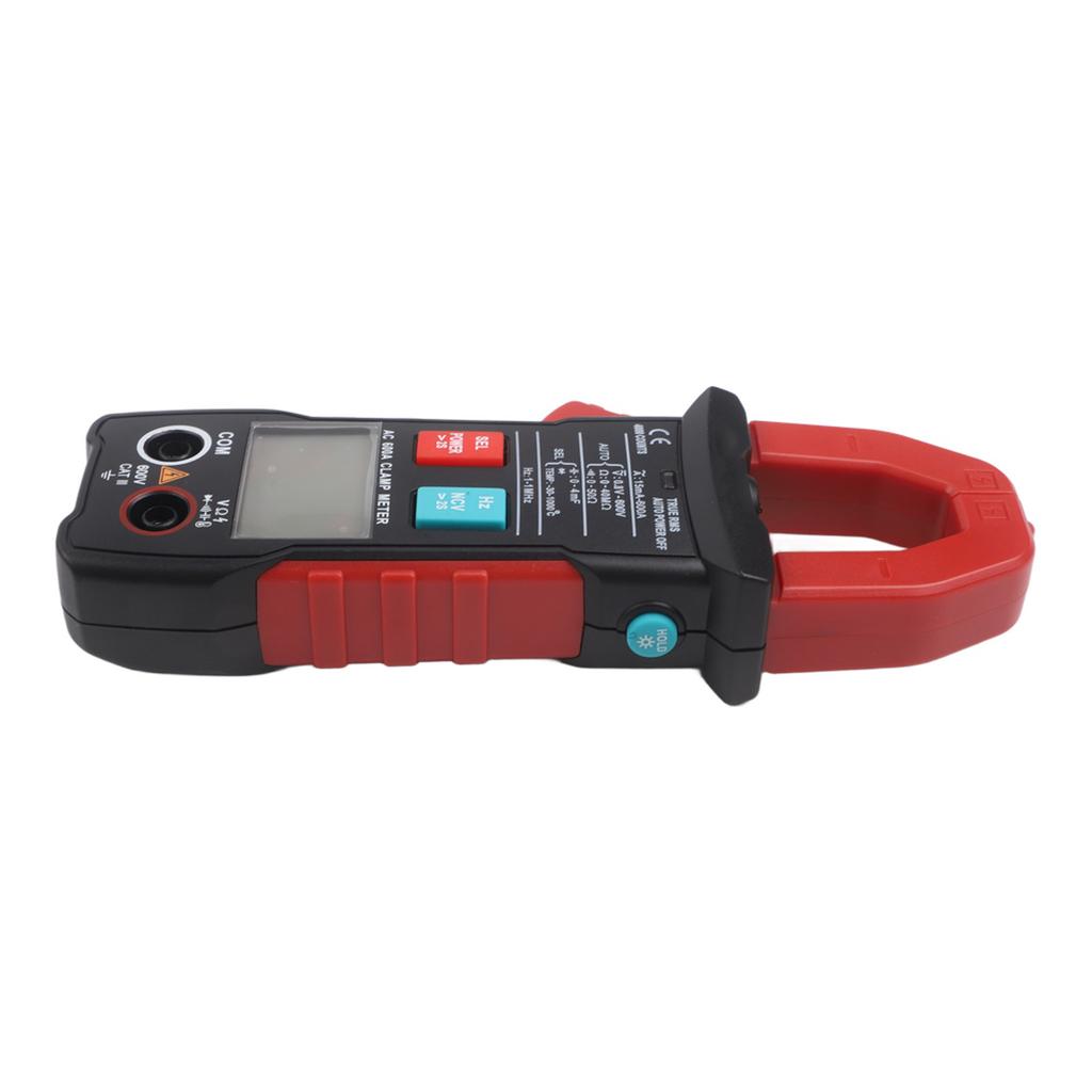 For Automotive Systems 600A Current Clamp Multimeter Red Non-contact Voltage Detection Tool Clamp Meter Auto-ranging