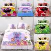 Luxurious Three Piece 3d Digital Print Bed Set Featuring Soft Microfiber Cartoon Design