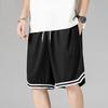 Men's Trendy American Basketball Shorts: Lightweight, Loose-Fit, Large-Size, Casual 5-Point Sports and Beachwear.