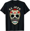 Tag der Toten Mexiko El Jefe Boss Schädel Halloween Unisex T-Shirt