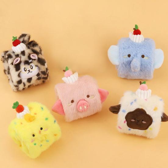 Cat Toys Cute Roll Plush Doll Cartoon Bite-Resistant Interactive Toy for Small Medium Dogs Built-in Rattle Paper Safe Skin-Friendly Pet Toy