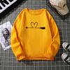 Winter new round neck hoodie printed with fleece 6934