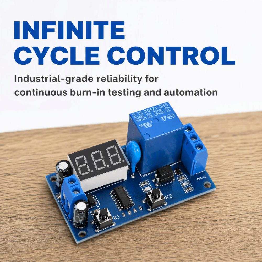 MCU Programmable Timer Relay Module DC 12V Delay On Off Relay  Home Automation