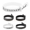 1PC White/Black US/EU/UK/JP Sizes Wedding Ring Band Ring Sizer Measure Genuine Tester Finger Gauge Jewelry Accessory Tools