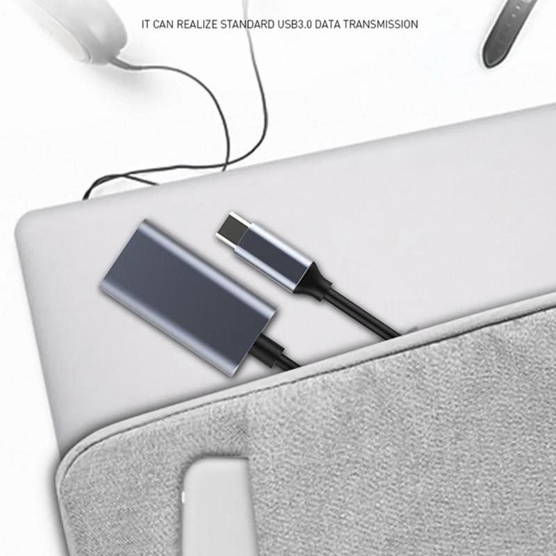 Aluminum USB C To HDTV Adapter Type C To HDTV Adapter 4K@30Hz Video Sound Sync Screen Converters Heat Dissipation