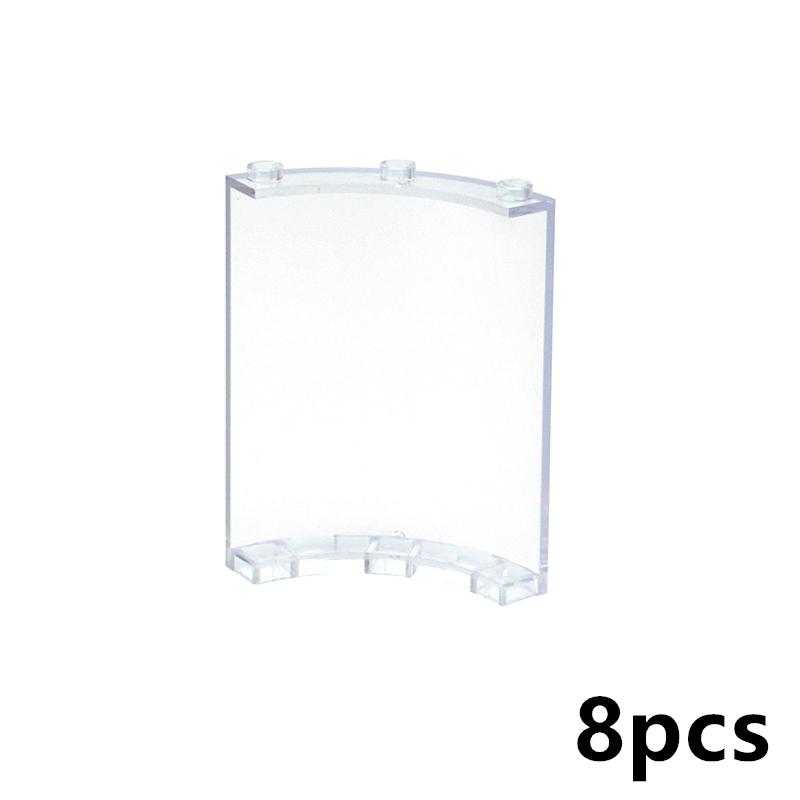 

MOC Arc Wall Bricks Transparent Cylinder Quarter 4x4x6 Round Corner 4x4 Macaroni Wide With 3 Studs Compatible 30562 46361 Blocks