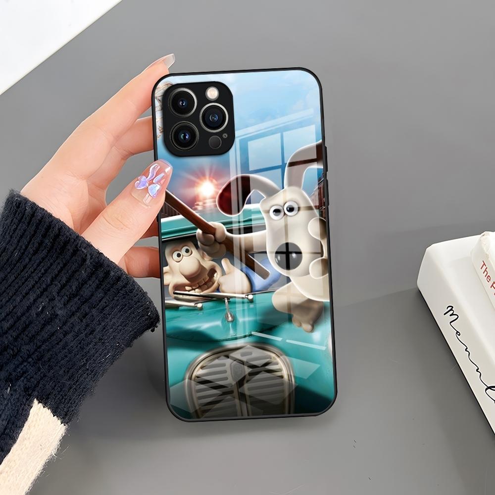 

Cartoon Gromit Phone Case Tempered Glass For IPhone 16 Pro 15 Pro Max 14 13 12 11 X XR XS Max 8 7 Plus SE Cover iPhone16ProMax