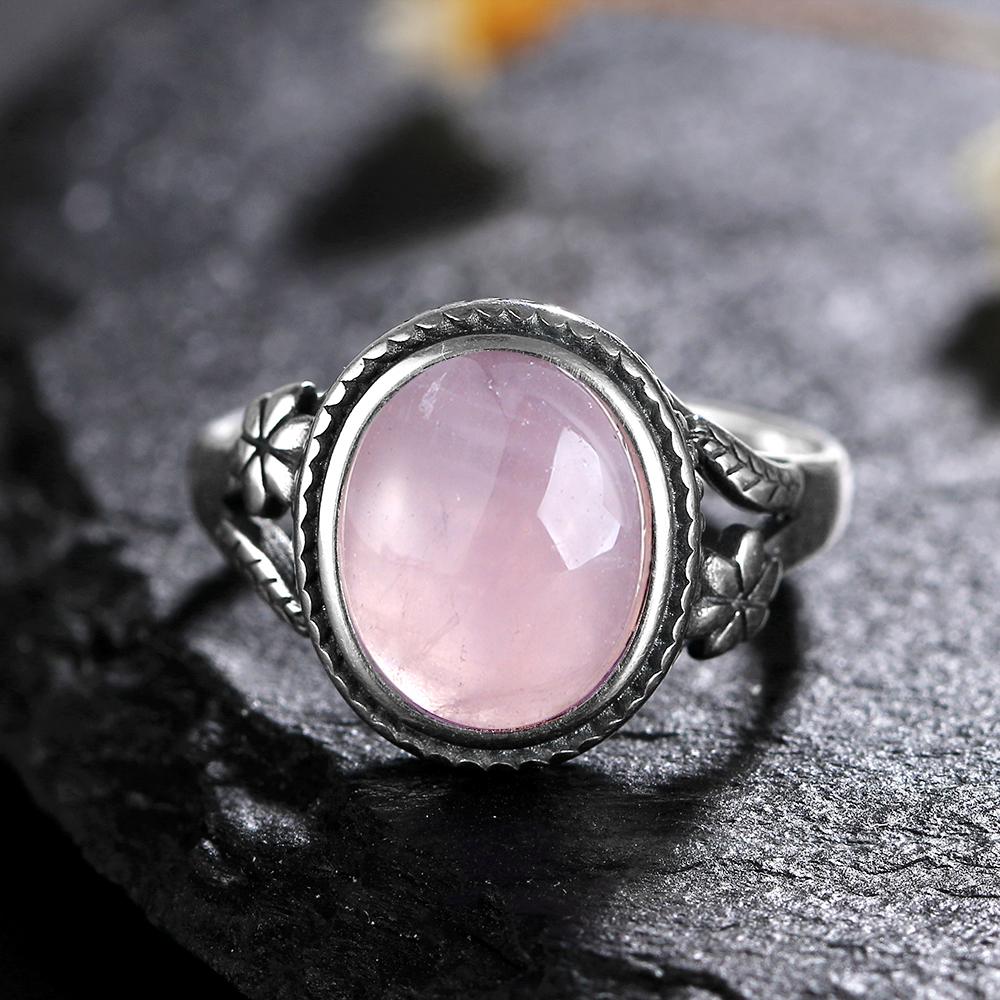 Anillo de Plata S925 Femme Joyería Piedra Lunar Natural Ojo de Tigre Anillos Personalizados para Mujeres Joyas de Boda Regalo