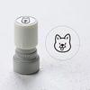 Cartoon Dog Self Inking Stamp Portable DIY Cards Envelopes Scrapbooking Pre-Inked Decorative Puppy Stamper Birthday