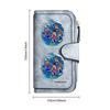 Leisure Surfing Printed Purse Fashion Faux Leather Long Wallet Portable Card Holder for Daily Use