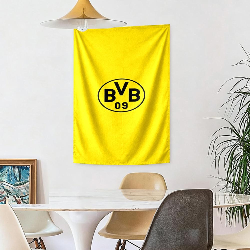 Borussia Dortmund Wall Decor Tapestry Art For Pet Memorial Birthdaywedding Party Backdrop Family Gift