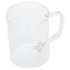 350ml Transparent Milk Cup Coffee Mug Tea Glass Drinkware with Handle for Kitchen Supplies(Five Pointed Star )