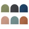 Rainbow Silicone Pot Mat Heat Resistant Trivet for Hot Dishes Non-Slip Table Placemat for Kitchen Home Bar Outdoor Use