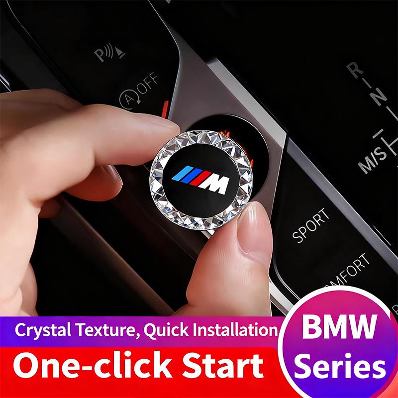 Motorcycle sticker/Car Engine One-button Start Crystal Button Accessories For BMW G80 G06 G07 G42 G14 G15 G16 F82 F20 F21 F83 M2 PCVHD1
