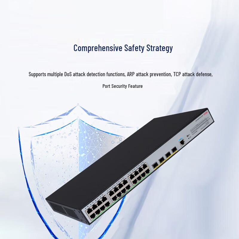 H3C S5024PV6-EI-PWR 24-Port Gigabit PoE+ Enterprise Switch
