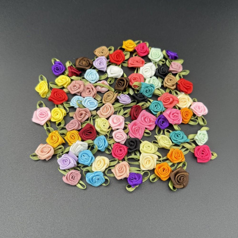 

Сделай сам Красочное украшение в виде розы Аксессуары для одежды 1,5 см 100 шт.