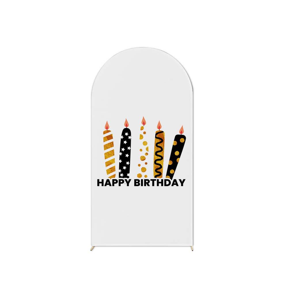 Birthday Party U-Shaped Elastic Arch Cover for Decorative Photography Scenes