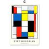 Piet Mondrian Exhibition Poster Modern Abstract Geometric Wall  Prints Canvas  Nordic Pictures For Living Room Decor