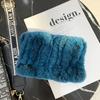 Rex Rabbit Hair Neck Cover Women's Winter Elastic Mesh Scarf Headband Versatile Real Fur Plush Headgear Children's Scarf